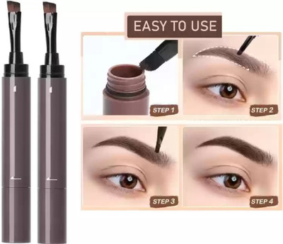 HUZURLU New Eyebrow Cream Non-smudge Medium Brown Setting Dye Brows Pen 3.6 g(BROWN)