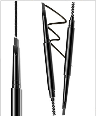 NADJA Eyebrow Pencil 2 in 1 Dual Function Eye Brow Filling Pencil with Brush Black(BLACK)