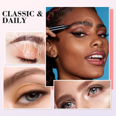 GABBU Magic Eyebrow Pencil, 2024 New 3D Waterproof Microblading Eyebrow Pencil BROWN 2.5 g(brown)