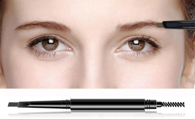 USBK 2in 1 Dual Function Brow Filling Pencil with Shaping Brush 1.2 g(Black)