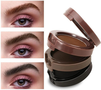 REIMICHI Eyebrow Drawing Palette 3 Shades| Waterproof Eyebrow Filler Compact(multicolor, 4.5 g)