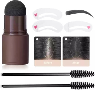 EVERERIN Eyebrow Stamp and Eyebrow Stencil Kit, Long Lasting Brow Stamp Kit-03 Eyebrow Stencil(1)