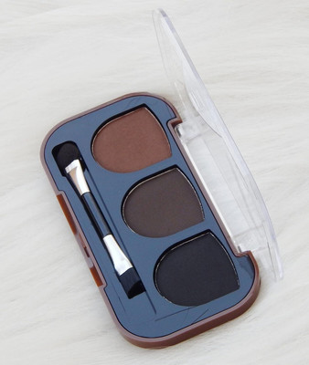 Jiwoo Eyebrow Drawing Palette 3 Shades With 1 Brush 9 g(multicolor)