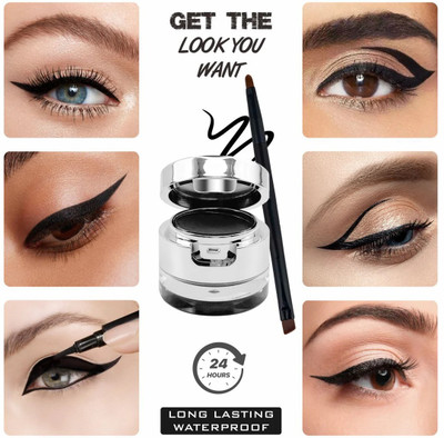 Jiwoo Matte Waterproof, Smudge Proof black kajal//(black, 7 g)