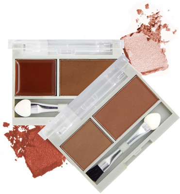 tanvi27 2 Colors Eyebrow Powder Palette Long-lasting Waterproof 7.2 g(MULTI COLOR)
