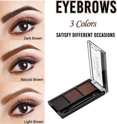 Herrlich Best Waterproof Eyebrow Filler with Brush, Ultimate Eyebrow Drawing Kit 7.2 g(MULTI COLOR)