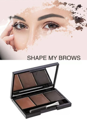 Sheny High Definition MATTE FINISH 3 IN 1 EYEBROW PALETTE 10 g(MULTICOLOR)
