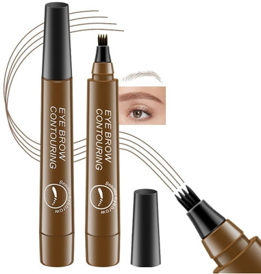 Neycare Long Lasting & Easy To Use 4 Tip Applicator Brow Pencil 2.5 g(Brown)
