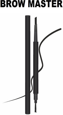ADJD Retractable pencil easy to use Eyebrow Pencil & Brush 4 g(black)