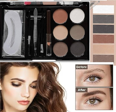 GABBU Eyebrow Styling Kit with 5 Highly Pigmented Shades &Spoolie,Eyebrow Pencil 1* 16 g(multi)