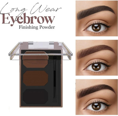 HUZURLU 3-in-1 Eyebrow Palette High Pigments, Smudge Proof, Longlasting Eye Make-up Kit 9 g(multicolor)