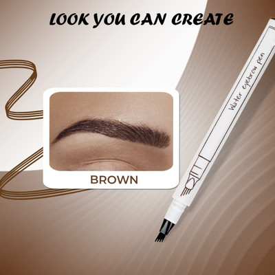 Sheny MY CHOICE Eyebrow Pen Eyebrow Microblading Pen, Waterproof 24 Hours 1 ml(brown)