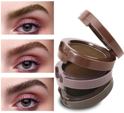 YAWI 3-in-1 Eyebrow Palette Micro Pigments, Smudge Proof, Longlasting Eye Make-up Kit 4.5 g(Multicolour)