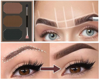 THTC Highly Pigmented Water proof Eyebrow Definer Palette 01 9 g(Multi color)