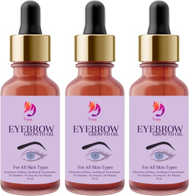 Woman Beauty Eyebrow Growth Oil Pack Of 3 300 ml(NA)