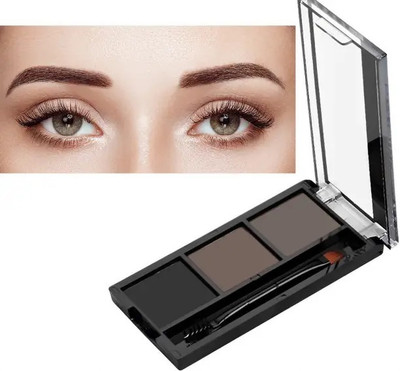 GABBU Soft Eyebrow Palette Waterproof Eyebrow Filler Eyebrow Drawing Kit with Brush/1* 7.2 g(MULTI COLOR)