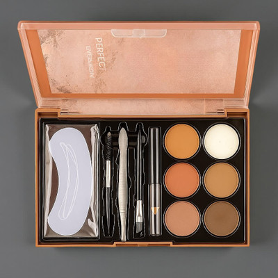 Neycare Waterproof and smudgeproof | Eye Brow Definer Palette With All Tools 12.8 g(MULTI COLOR)