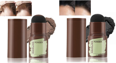 MYEONG Hairline Shadow Powder Stick Quick Root Touch-Up 20 g(BLACK, BROWN)