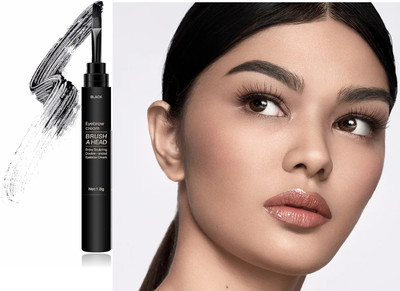 HUZURLU Brow Setting Dye Brows Pen Waterproof Lasting Makeup Brow Balm 1.8 g(BLACK)
