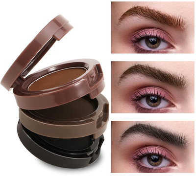 YAWI Eyebrow Drawing Palette 3 Shades Smudgeproof Eyebrow Palette 4.5 g(Multicolour)
