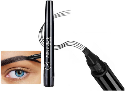 nn PERFECT BLACK COLOR NEW EYEBROW FILER PEN NEW LOOK PACK OF 1 2 g(BLACK)