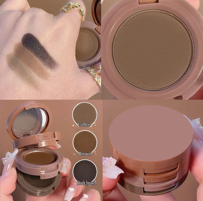 MYEONG 3 in 1 Instant Eyebrow Powder Black & Brown Kit 4.5 g(Multi Shades)
