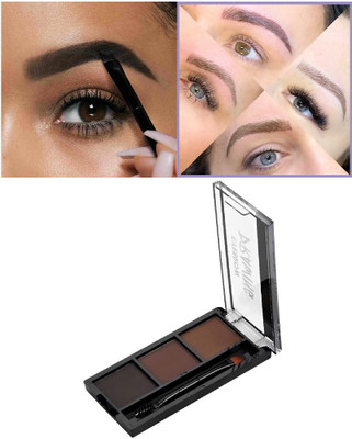BLUEMERMAID WATERPROOF EYEBROW PALETTE 3 SHADE WITH BRUSH 7.2 g(MULTI COLOR)