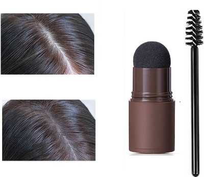 KAIASHA 2 In 1 Eyebrow & Hairline Stamp with Stencil Kit Shades PACK OF 1 10 g(BLACK)