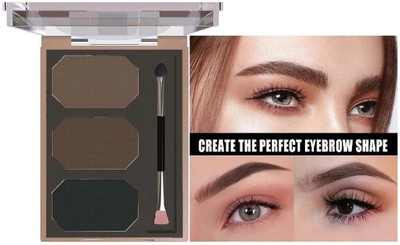 HUZURLU Eyebrow Drawing Palette 3 Shades Smudgeproof Eyebrow Palette 9 g(multicolor)