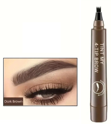 manasona Four Tips Long-Lasting Waterproof Brow Gel And Tint Dye Cream For Women 2.5 g(BROWN)