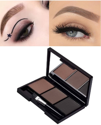 BLUEMERMAID HIGH PIGMENT BEST 3 SHADES EYEBROW DRAWING KIT 7.2 g(MULTICOLOR)