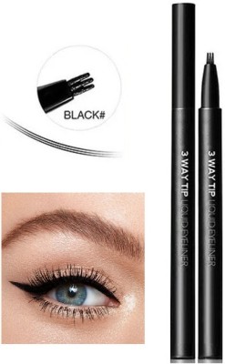 Latixmat Tattoo Eyebrow Tips Long-Lasting Waterproof Brow And Tint Dye 1 ml(Black)