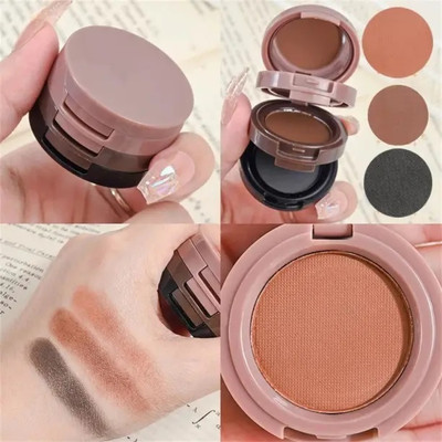 THTC 3 in 1 Eyebrow Kit Brown, Dark brown, Black Eyebrow Powder Palette-1 5 g(Multicolor)