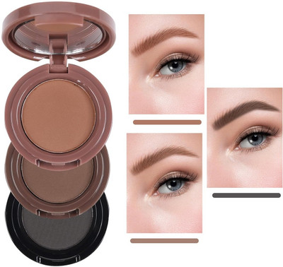 BLUEMERMAID 3 Colors Waterproof Eyebrow Powder - Long-Lasting, Smudge-Proof 4.5 g(MULTI COLOR)