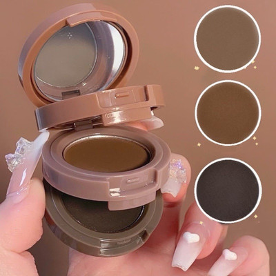 MYEONG 3 in 1 Instant Eyebrow Powder Black And Brown Kit 4.5 g(Multi Shades)