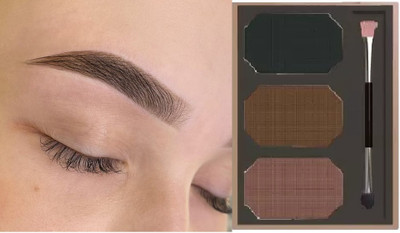 tanvi27 Color Eyebrow Powder Cake Palette With 1brush 9 g(multicolor)