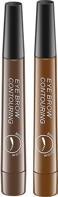 adbeni Eyebrow Pen | Eyebrow Tattoo Pen | 4 Tip Microblade Eyebrow Pen Each 2.5 g(Light Brown- dark Brown)