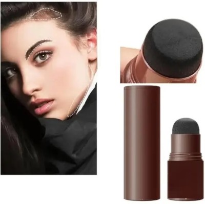 HUZURLU Hairline Shadow Powder Stick, Quick Hair Root Touch-01 1.1 g(BLACK)