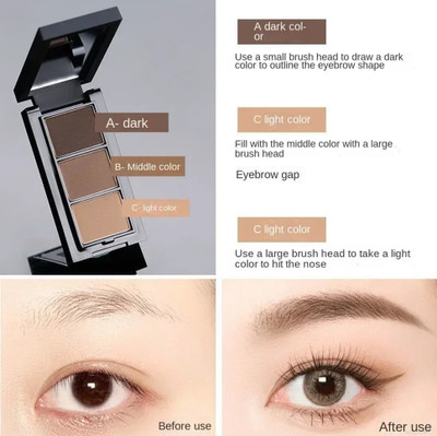 Sheny MAKE UP PERFECT PRODUCT EYEBROW 3 IN 1 PALETTE FOR EYES 10 g (multi color) 10 g(multicolor)