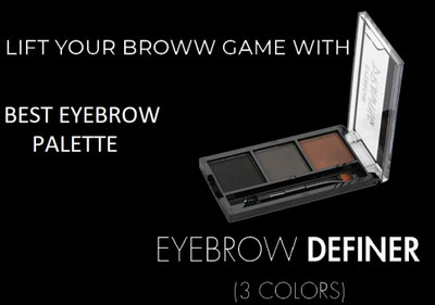Vyomiris Eye makeup 3 In 1 Black and Brown Eyebrow Powder Palette 7.2 g(MULITICOLOR)