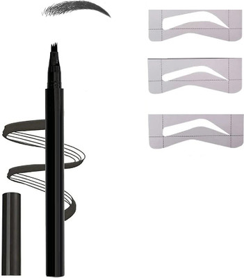 Neycare Eyebrow Pen Filler Pen Waterproof 4-Point Pen with Natural Micro Fork Tip 2.5 g(BLACK)