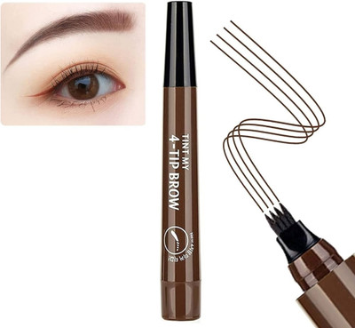 AFARAXIA New 4-TIP BROW Liquid Eyebrow Pencil Waterproof 2.5 g(Drack brown)