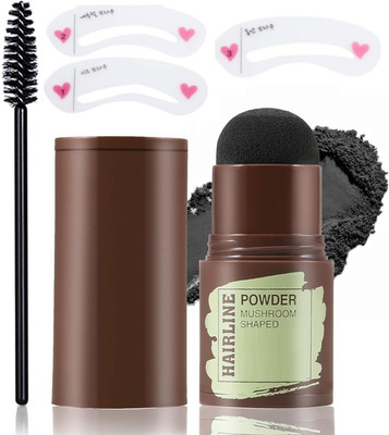 MYEONG Hairline Shadow Powder Stick, Quick Root Touch Up Black 10 g(Black)