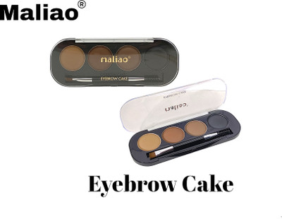 maliao Eye Brow cake 4 Color Palette* 4 g(Black)