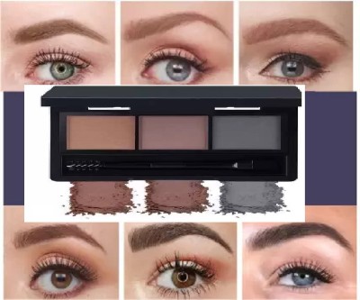 Aylily BEST MULTICOLOR MATTE FINISH 3 IN 1 EYEBROW PALETTE 7.5 g(MULTICOLOR)