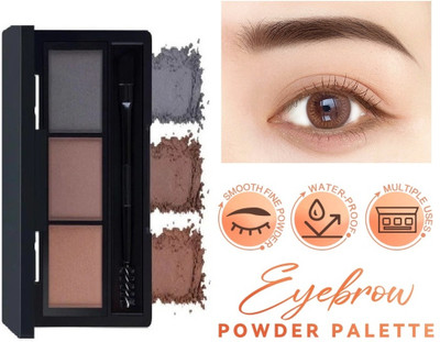 NADJA 3 In 1 Black and Brown Eyebrow Powder Palette 7.2 g (MULTI COLOR) 7.2 g(MULTI COLOR)