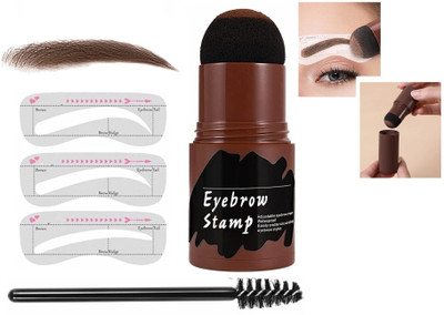 tanvi27 2 Colors in 1 Waterproof and Long Lasting One Step Easy Color Brow Stamp 10 g(BROWN)