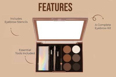 nn light weight color shade new eyebrow palette light weight look pack of 1 12.8 g(Multicolor)