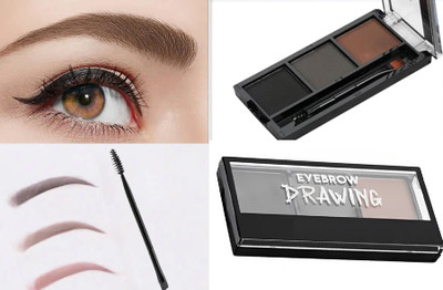 SEUNG Eyebrow Drawing Palette 3 Shades With 1 Brush 7.2 g(MULTI COLOR)