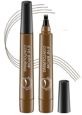 Neycare Brown, Long Lasting Brow Pencil Eyebrow Pen With 4 Tip 2.5 g(Brown)
